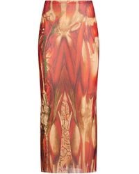 Jean Paul Gaultier - Maxi Skirt Polyamide - Lyst