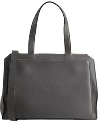 Valextra - Steel Handbag Calfskin - Lyst