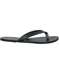 Ancient Greek Sandals Toe Strap Sandals - Black