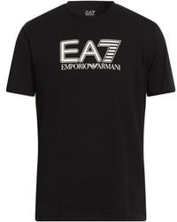 EA7 - T-Shirt Cotton, Elastane - Lyst