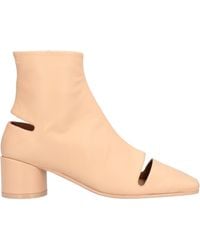 MM6 by Maison Martin Margiela - Cut-out Square-toe Ankle Boots - Lyst