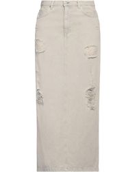 Acne Studios - Distressed Cotton Denim Pencil Skirt - Lyst