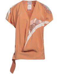 Alysi - Apricot Top Modal, Polyester, Silk - Lyst