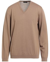 Roberto Collina - Camel Sweater Merino Wool - Lyst