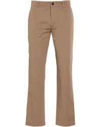 Burberry - Khaki Pants Cotton - Lyst