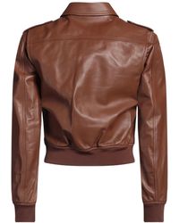 RED Valentino Biker Jacket in Black | Lyst