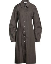 Acne Studios - Cotton Elastane Shirt Midi Dress - Lyst