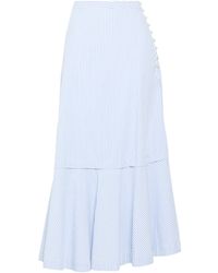 Sandro - Maxi Skirt Cotton, Elastane - Lyst