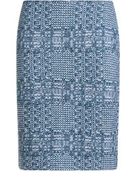 Amina Rubinacci - Midnight Mini Skirt Wool, Cashmere, Polyamide - Lyst