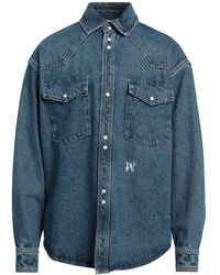 Palm Angels - Denim Shirt Cotton, Polyester - Lyst