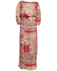 Miss Bikini - Maxi Dress Cotton, Silk - Lyst
