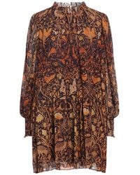 Ulla Johnson - Maja Printed Chiffon Minidress - Lyst