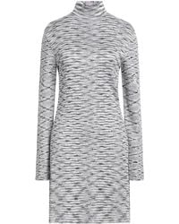 Missoni - Lilac Mini Dress Viscose, Wool, Polyamide, Elastane, Polyester - Lyst