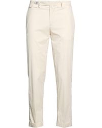 Barbati - Cream Pants Cotton, Polyamide, Elastane - Lyst
