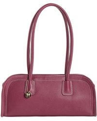Laura Di Maggio - Plum Shoulder Bag Leather - Lyst