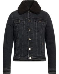 Moorer - Denim Outerwear Cotton, Elastane, Cow Leather - Lyst