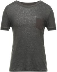Alpha Studio - Khaki T-Shirt Linen, Cotton - Lyst