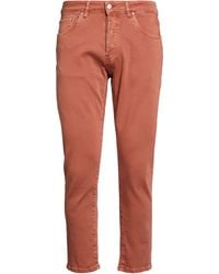 Liu Jo - Tan Pants Cotton, Elastane - Lyst