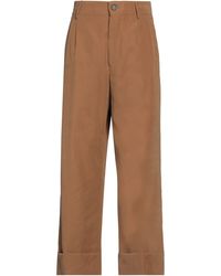 Berwich - Camel Pants Polyester, Polyamide - Lyst