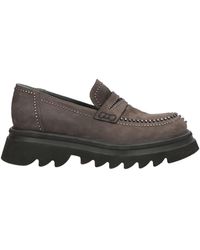 FRU.IT - Charcoal Loafers Leather - Lyst