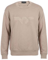 Emporio Armani - Taupe Sweatshirt Cotton - Lyst