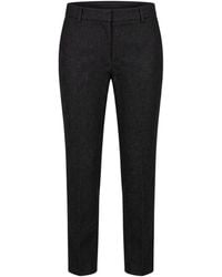 Eleventy - Charcoal Pants Wool, Cotton, Metallic Fiber, Polyamide - Lyst