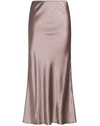 Roberto Collina - Midi Skirt Silk, Elastane - Lyst