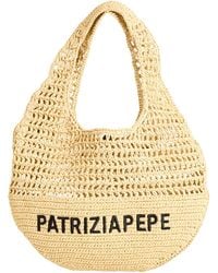 Patrizia Pepe - Sand Handbag Textile Fibers - Lyst