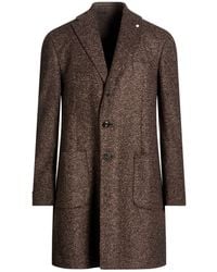 L.B.M. 1911 - Dark Coat Polyester, Acrylic, Virgin Wool - Lyst