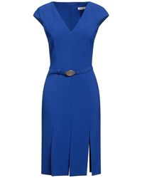 SIMONA CORSELLINI - Bright Midi Dress Polyester, Viscose, Cotton, Elastane - Lyst