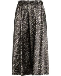 Shirtaporter - Camel Midi Skirt Polyester - Lyst