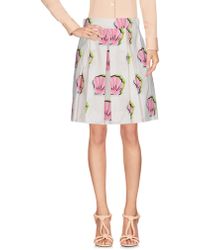 Boutique Moschino Knielanger Rock - Weiß