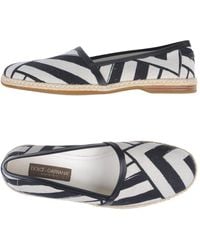 Dolce & Gabbana - Espadrilles Cotton, Linen, Calfskin - Lyst