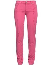 Ermanno Scervino - Fuchsia Jeans Cotton, Elastane - Lyst
