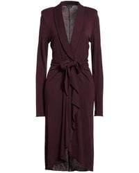 Tom Ford - Plum Midi Dress Viscose - Lyst