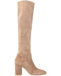 Stuart Weitzman - Camel Boot Leather - Lyst
