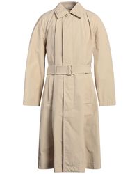 Burberry - Overcoat & Trench Coat Polyester, Cotton - Lyst