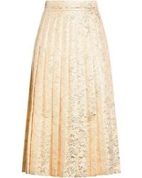 Dolce & Gabbana - Chambray Tie-Waist Shirtdress Midi Skirt Polyester, Polyamide, Metallic Polyester - Lyst