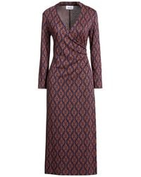 Niu - Midi Dress Viscose, Polyamide, Metal, Elastane, Modal - Lyst