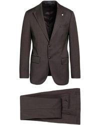 Luigi Bianchi - Charcoal Suit Super 130S Wool - Lyst