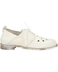 Moma - Ivory Lace-Up Shoes Leather - Lyst