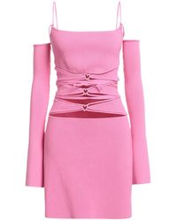 Mach & Mach - Mini Dress Viscose, Polyester - Lyst