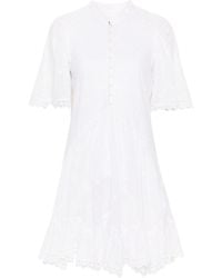 Isabel Marant - Robe courte Slayae à broderie anglaise - Lyst