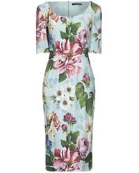 Dolce & Gabbana - Vestito Midi - Lyst