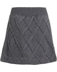 Jil Sander - Mini Skirt Virgin Wool - Lyst
