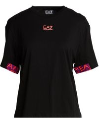 EA7 - T-Shirt Cotton - Lyst