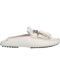 Tod's - Ivory Mules & Clogs Soft Leather - Lyst