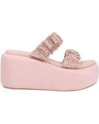 Le Silla - Blush Sandals Textile Fibers - Lyst
