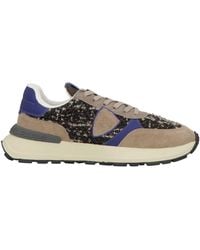 Philippe Model - Khaki Sneakers Leather, Textile Fibers - Lyst