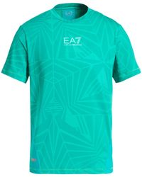 EA7 - Emerald T-Shirt Polyester, Elastane - Lyst